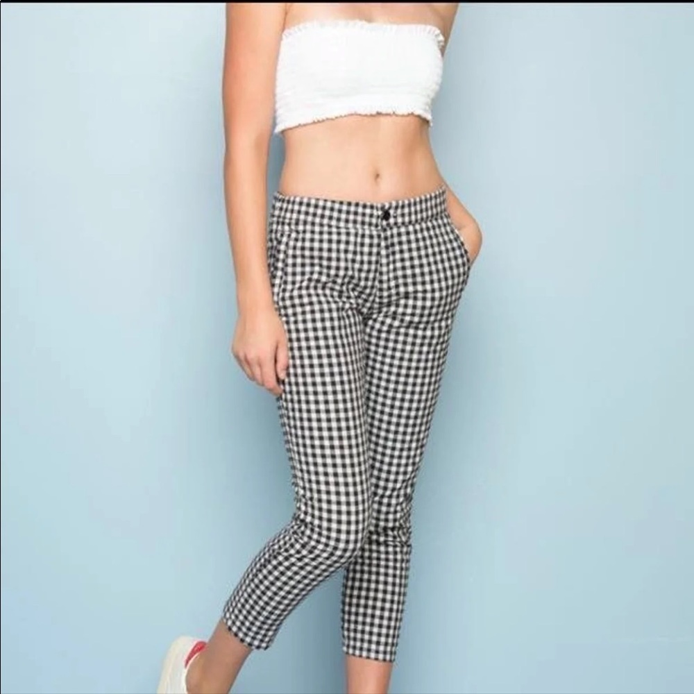 Brandy Melville Gingham Tilden pants